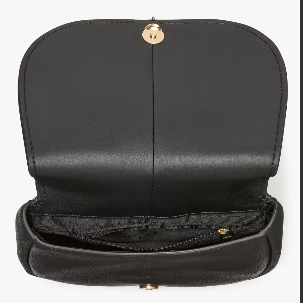 Kate Spade Kayla Pebbled Leather Saddle Bag - Picture 4 of 5